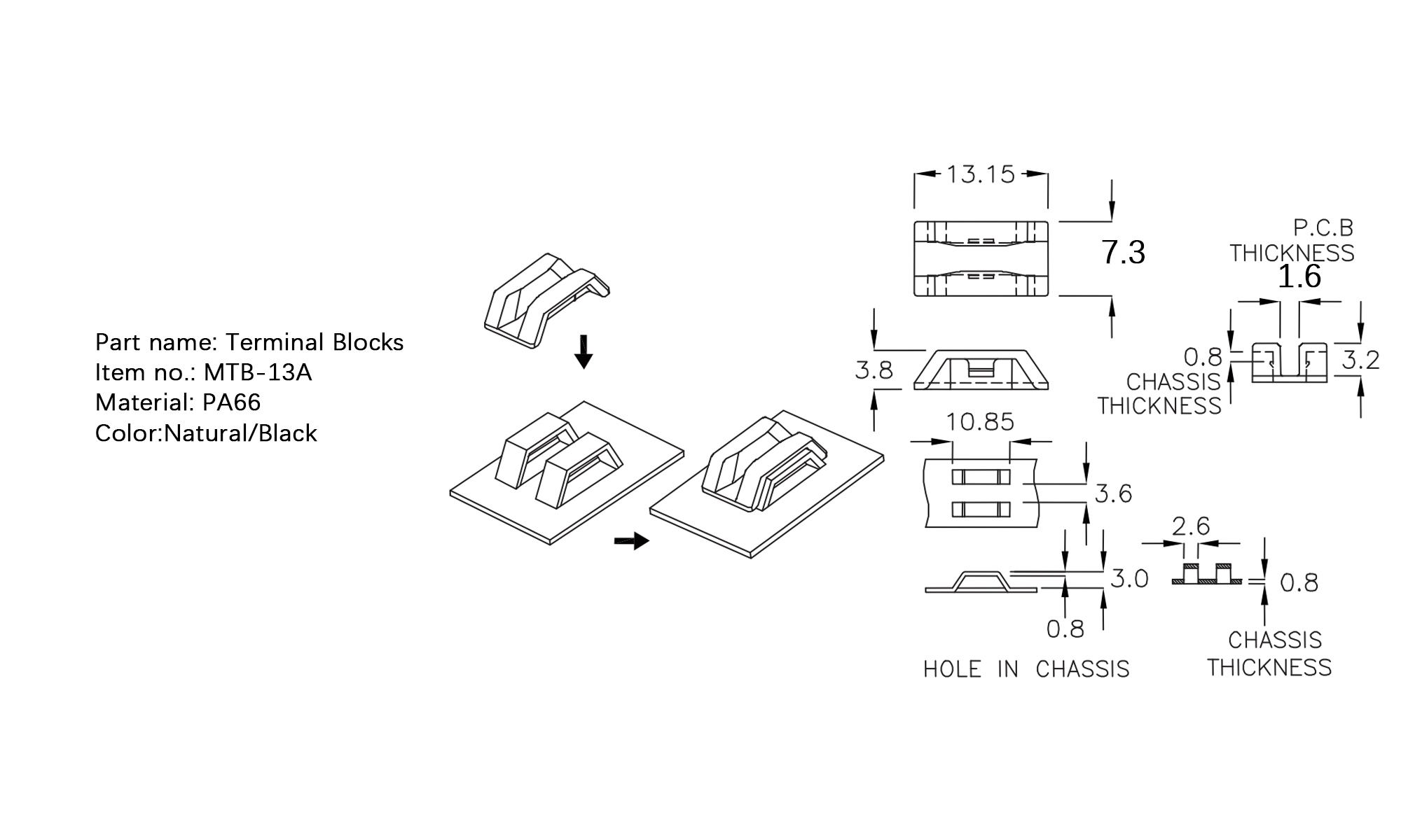 Terminal Blocks MTB-13A